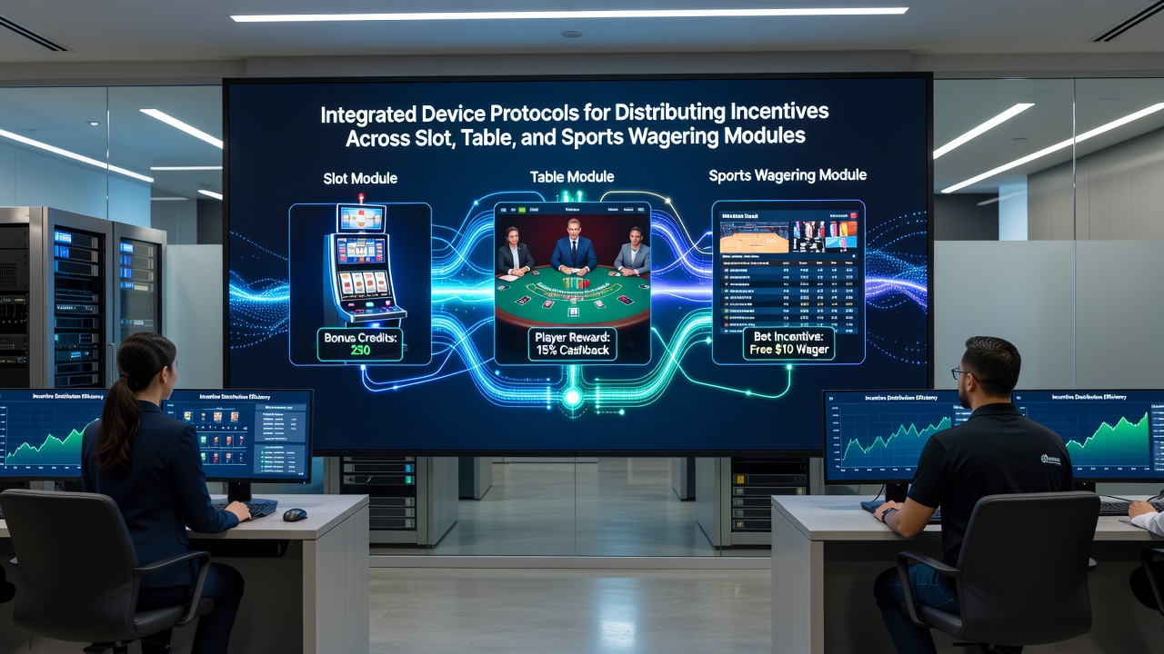 Mobile and kiosk interfaces displaying unified reward balances across slot, table, and sports modules
