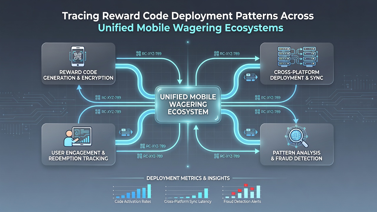 Data visualization dashboard tracking reward code redemptions across multiple game modules in a mobile wagering ecosystem